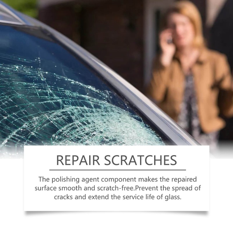 Liquid Uv Glue Kit - 유리 흠집 및 균열 수리 키트,