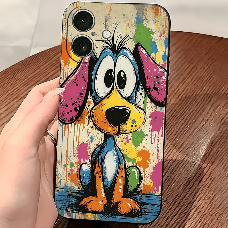 그래피티 컬러 강아지 TPU 폰 케이스 (아이폰 17, - Apple Iphone 16 리뷰 및 가격