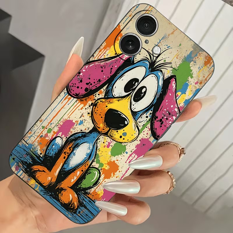 그래피티 컬러 강아지 TPU 폰 케이스 (아이폰 17, - Apple Iphone 16 리뷰 및 가격