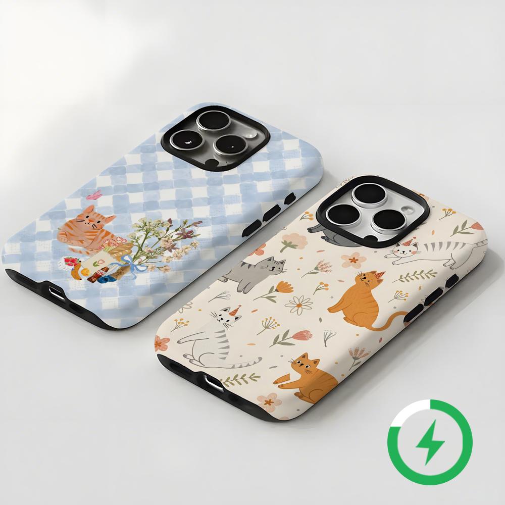 귀여운 고양이와 강아지 마그네틱 2-in-1 광택 케이 - Apple Iphone 16 리뷰 및 가격