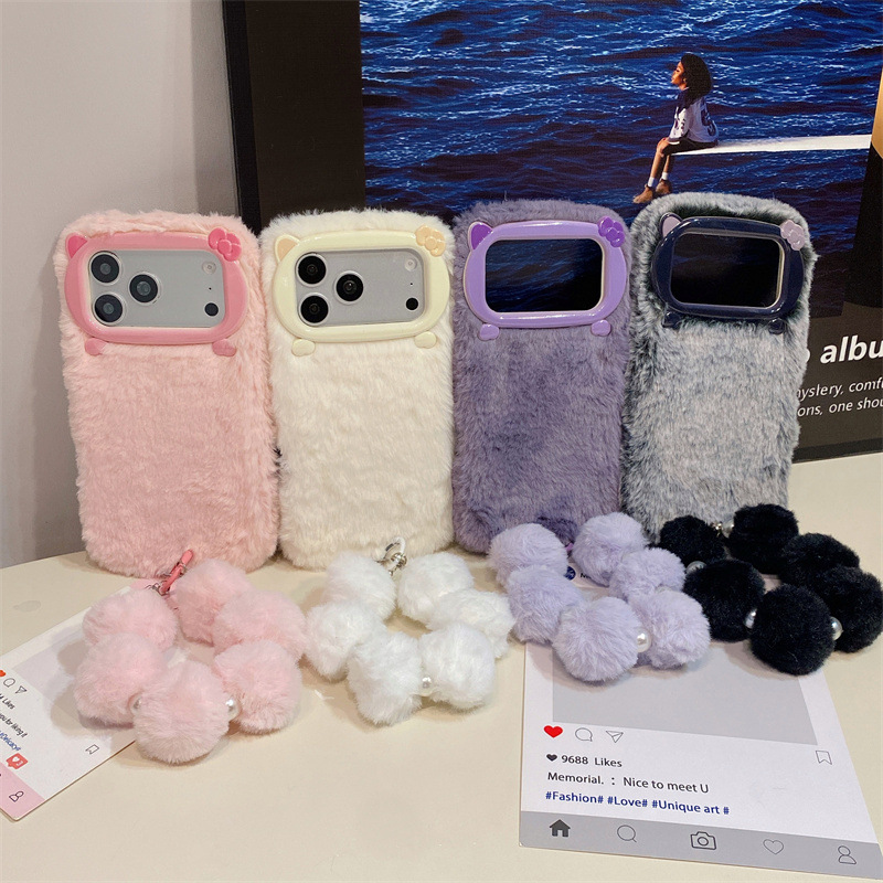 고급 솔리드 컬러 퍼리 플러시 폰 케이스 (아이폰 17 - Apple Iphone 16 리뷰 및 가격