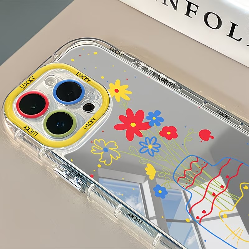 여름 데이지 고양이 꽃병 디자인 미러 폰 케이스 아이폰 - Apple Iphone 16 리뷰 및 가격